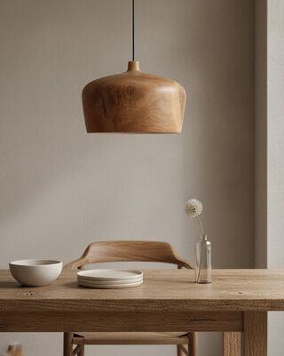 Raw Materials Amsterdam Sirocco Hanglamp | Teakhout | H20 x D30 cm