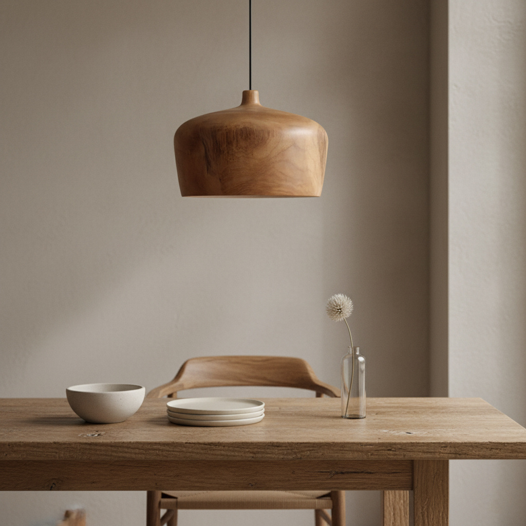 Raw Materials Amsterdam Sirocco Hanglamp | Teakhout | H20 x D30 cm