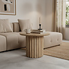 Bullnose Bijzettafel | Naturel | H40 x D55 cm