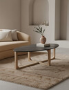 Raw Materials Amsterdam Salontafel | Marmeren | Ovaal | Zwart | L120 x B60 x H38