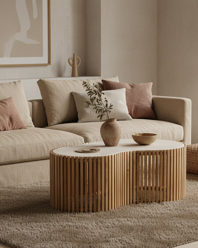 Raw Materials Amsterdam Salontafel Pool | Marmer | Oneindig | L93 x B54 x H35 cm