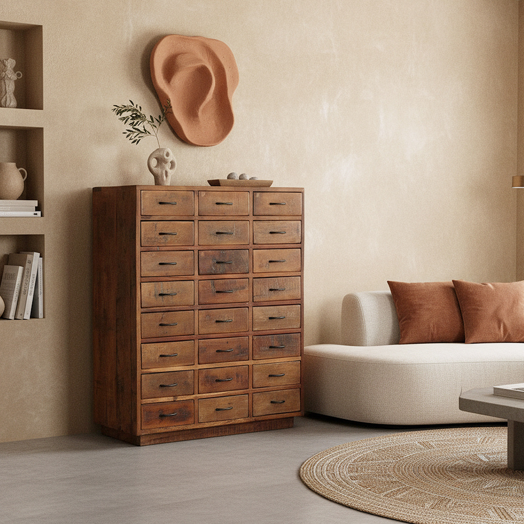 Raw Materials Amsterdam Factory Kast | 24 Lades | H106 x B80 x D40 cm