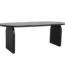 Raw Materials Amsterdam Bullnose Eettafel | Zwart | Gesloten | H76 x B240 x D90 cm