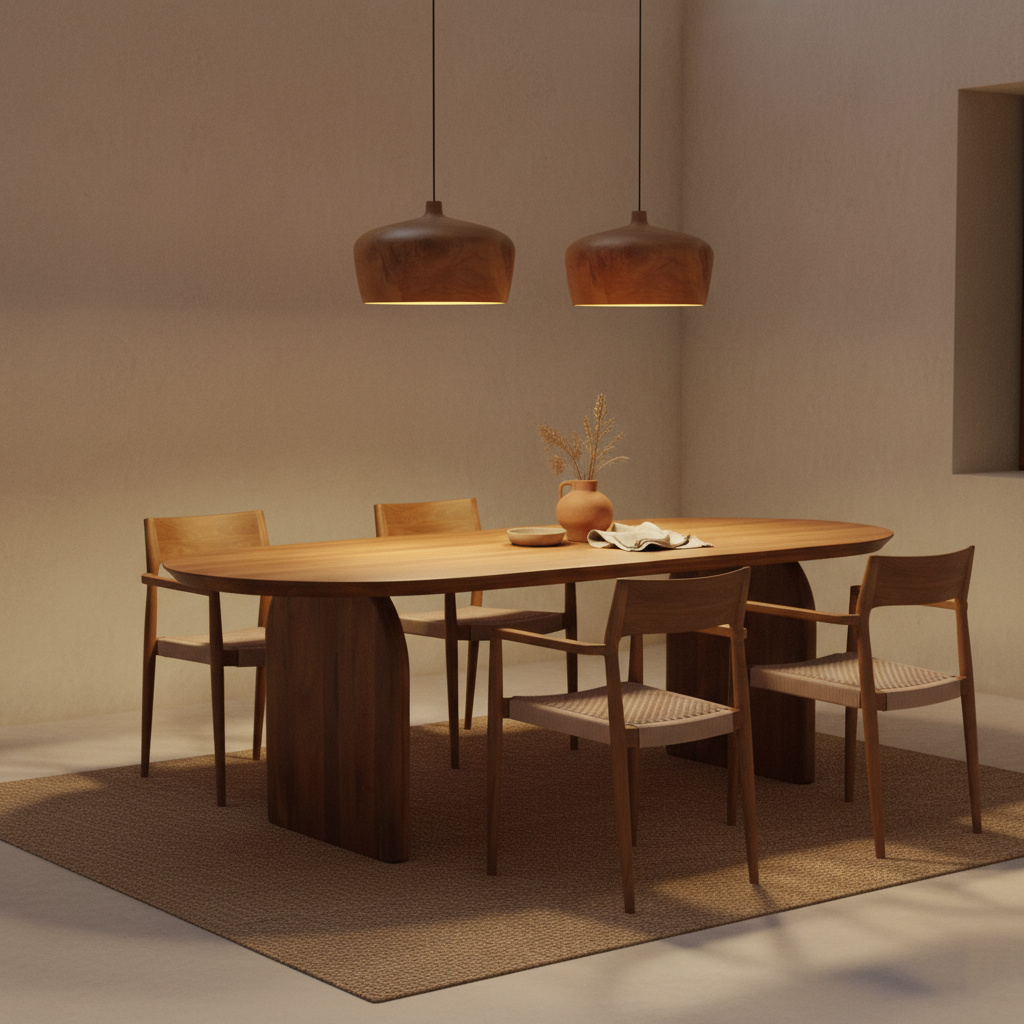 Raw Materials Amsterdam Sirocco Hanglamp | Teakhout | H20 x D30 cm