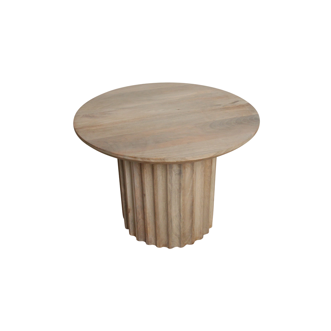 Raw Materials Amsterdam Bullnose Bijzettafel | Naturel | H40 x D55 cm
