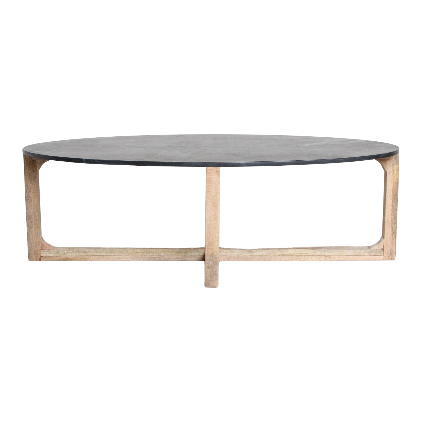 Raw Materials Amsterdam Salontafel | Marmeren | Ovaal | Zwart | L120 x B60 x H38