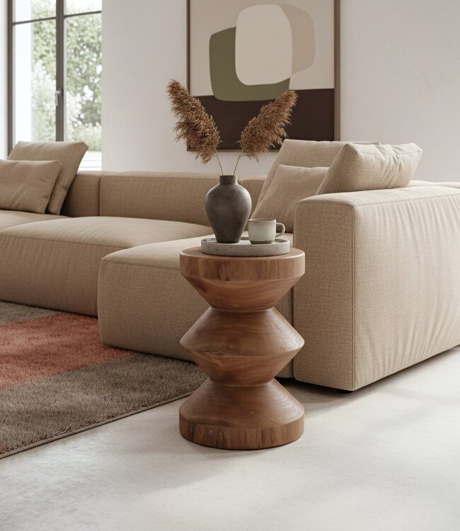 Raw Materials Amsterdam Bijzettafel | Rizo | Teakhout | Naturel