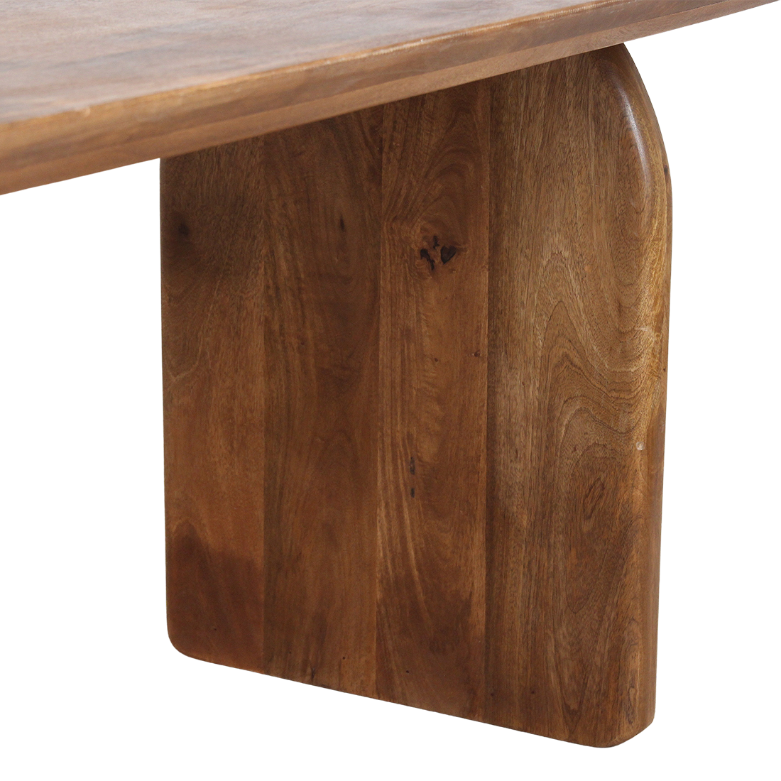 Raw Materials Amsterdam Bullnose Eettafel | Bruin | Gesloten | H76 x B200 x D90 cm