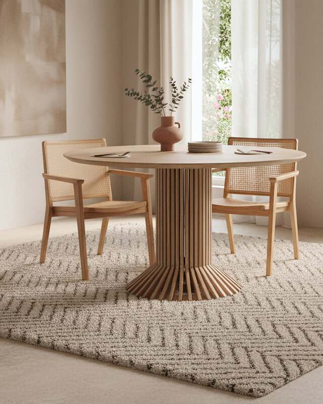 Raw Materials Amsterdam Eettafel | Eiffel | Rond | H76 x D140 cm