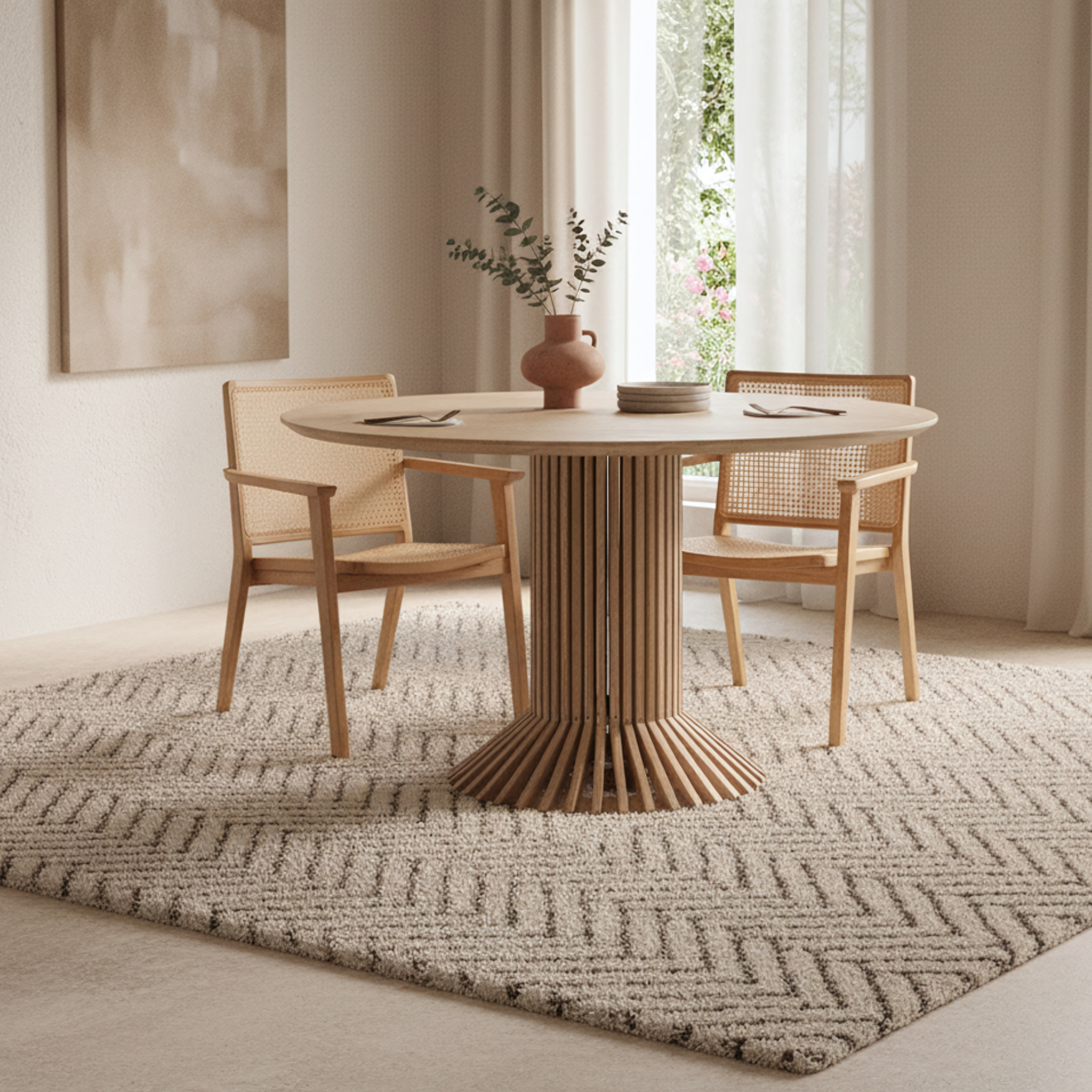 Raw Materials Amsterdam Eettafel | Eiffel | Rond | H76 x D140 cm