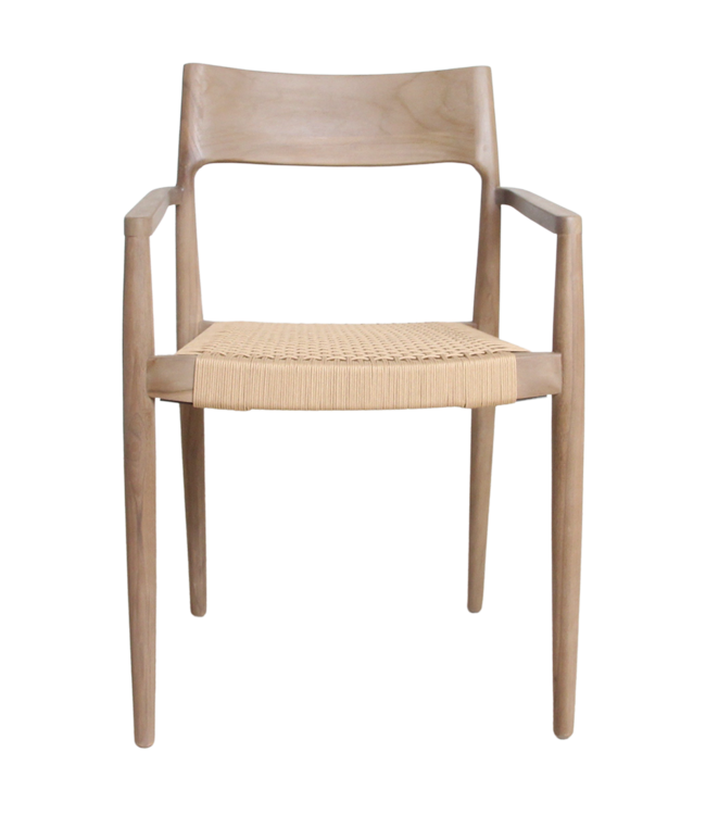 Raw Materials Amsterdam Freya Stoel | Set Van 2 | Naturel | H80 x B54 x D45 cm