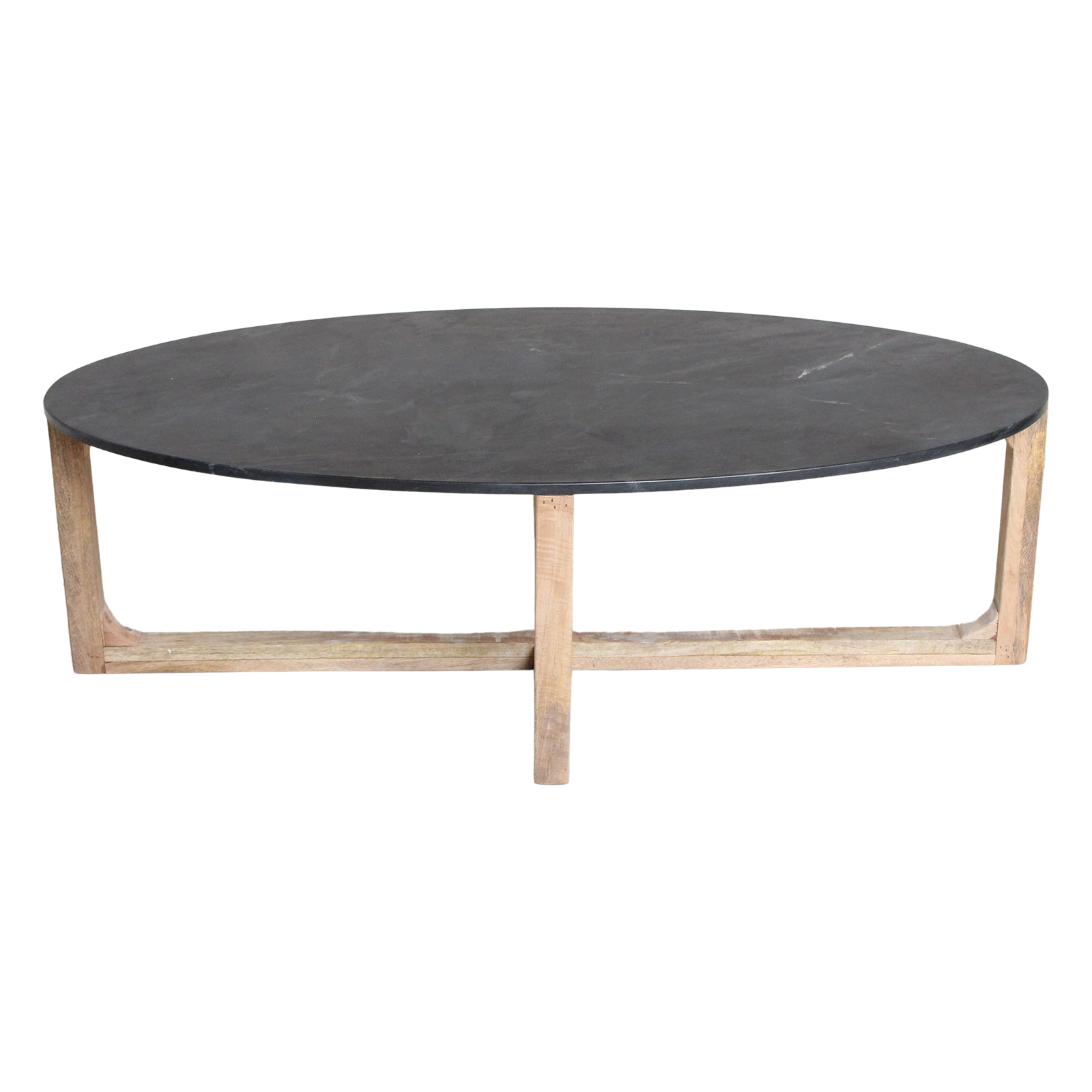 Raw Materials Amsterdam Salontafel | Marmeren | Ovaal | Zwart | L120 x B60 x H38