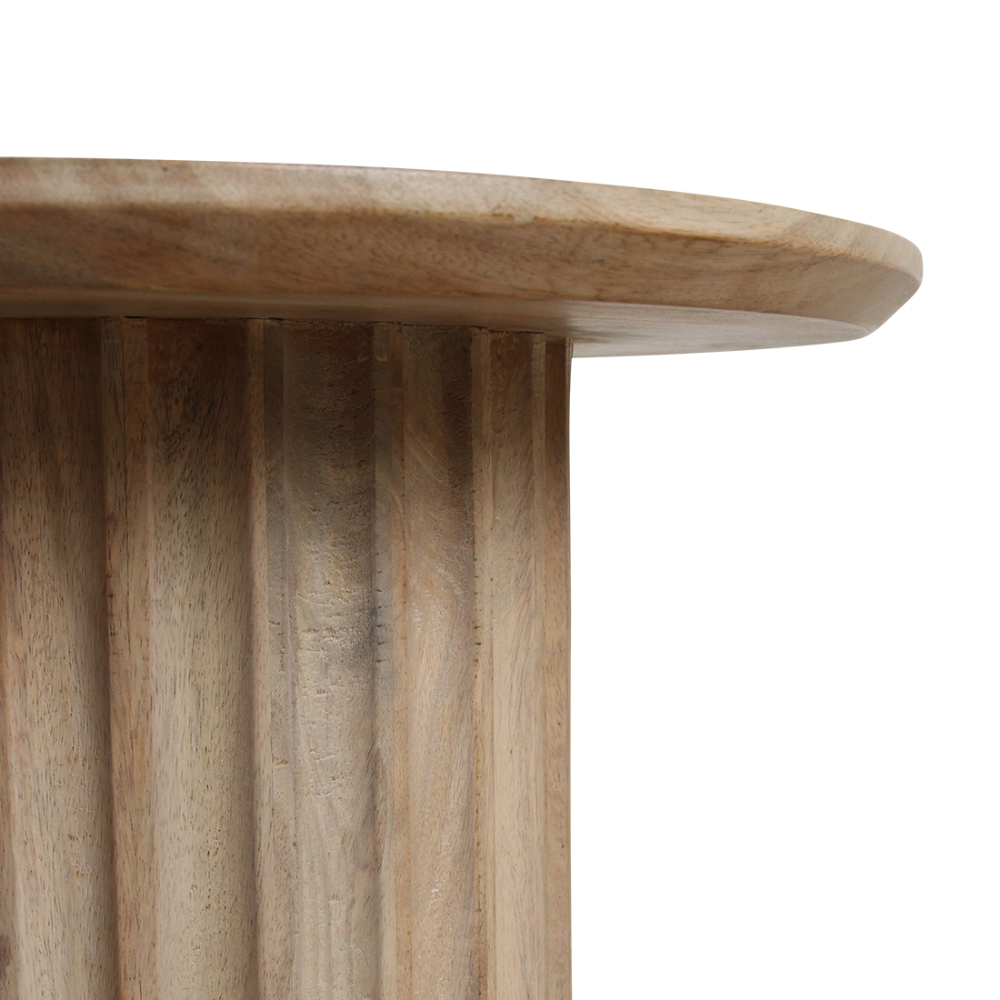 Raw Materials Amsterdam Bullnose Bijzettafel | Naturel | H40 x D55 cm