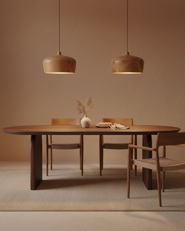 Raw Materials Amsterdam Sirocco Hanglamp | Teakhout | H20 x D30 cm