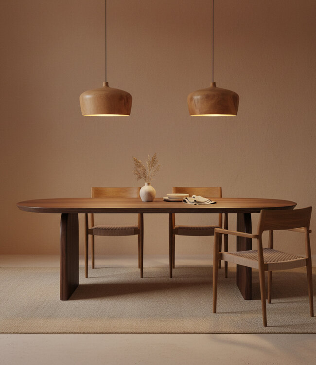 Raw Materials Amsterdam Sirocco Hanglamp | Teakhout | H20 x D30 cm