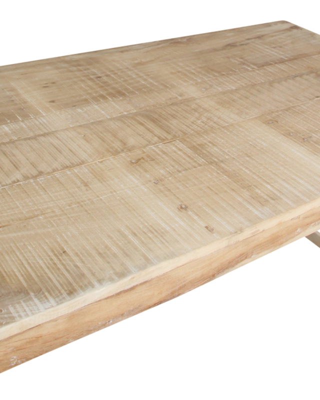 Raw Materials Amsterdam Eettafel | Opklapbaar | Limewash | L165 x B75 x H76 cm