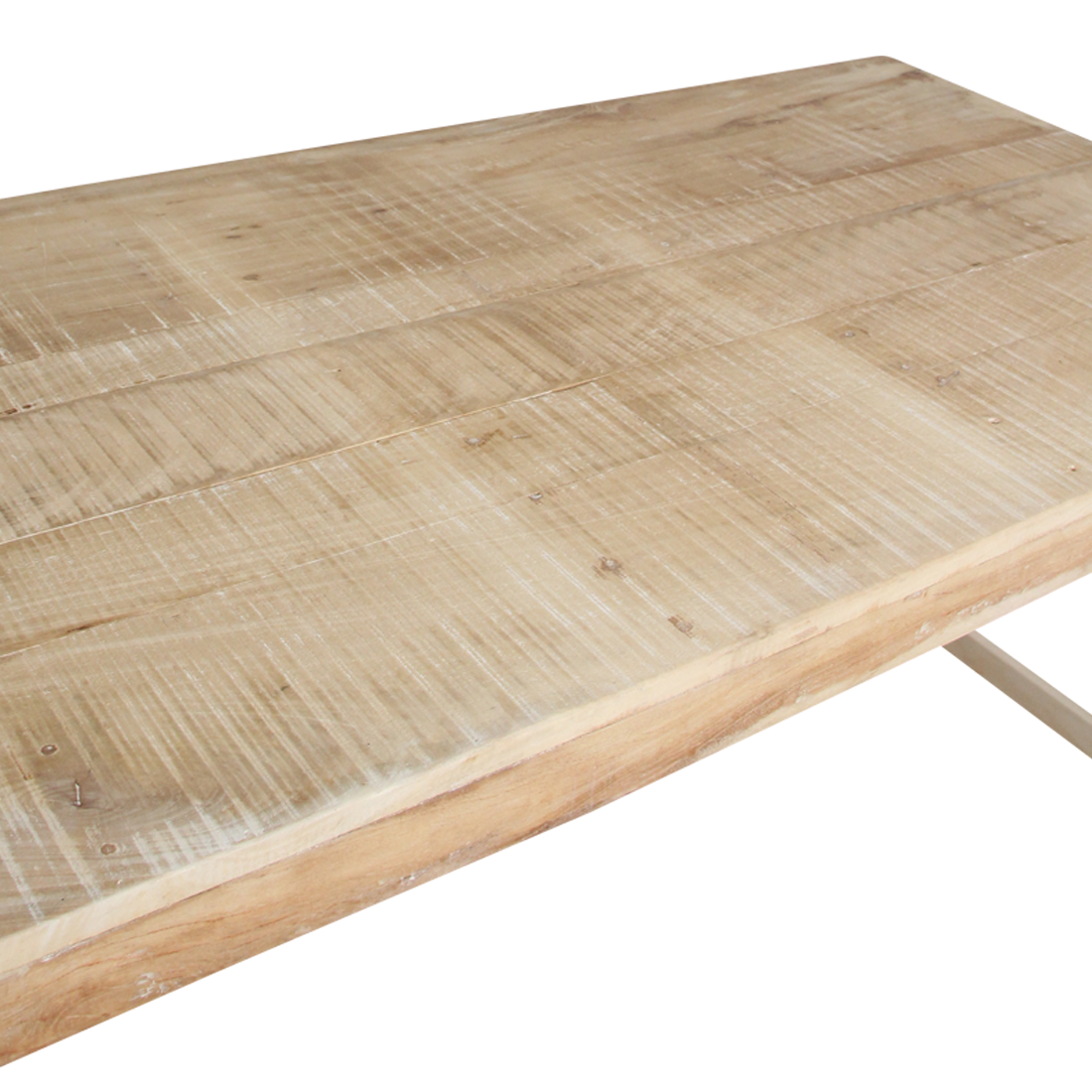 Raw Materials Amsterdam Eettafel | Opklapbaar | Limewash | L165 x B75 x H76 cm
