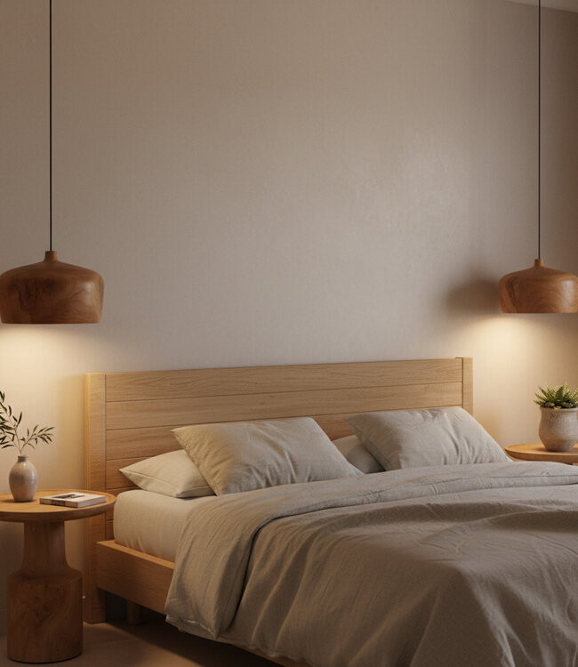 Raw Materials Amsterdam Sirocco Hanglamp | Teakhout | H20 x D30 cm