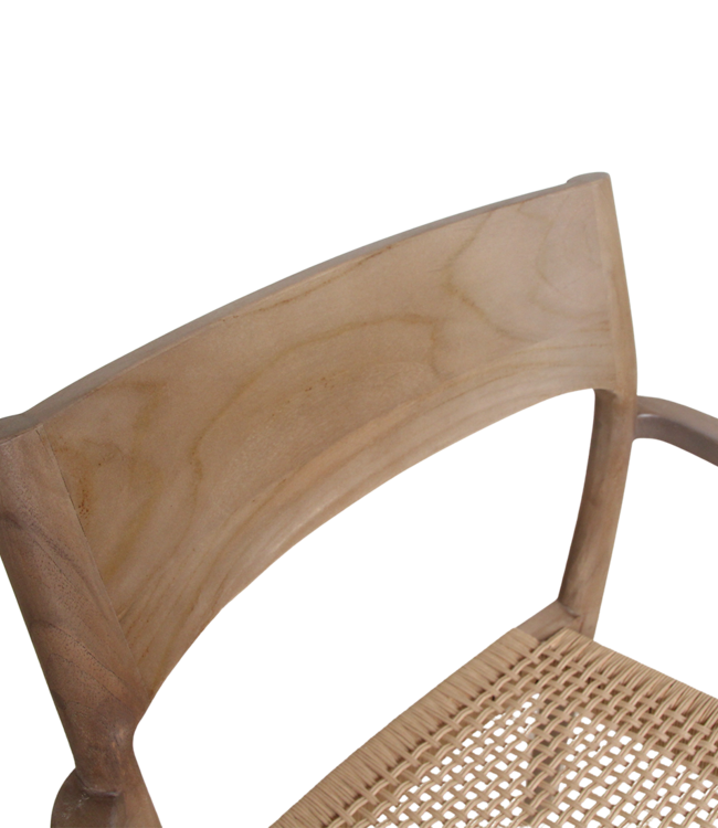 Raw Materials Amsterdam Freya Stoel | Set Van 2 | Naturel | H80 x B54 x D45 cm