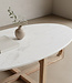 Raw Materials Amsterdam Salontafel Marmer | Ovaal | Wit | L120 x B60  x H38 cm