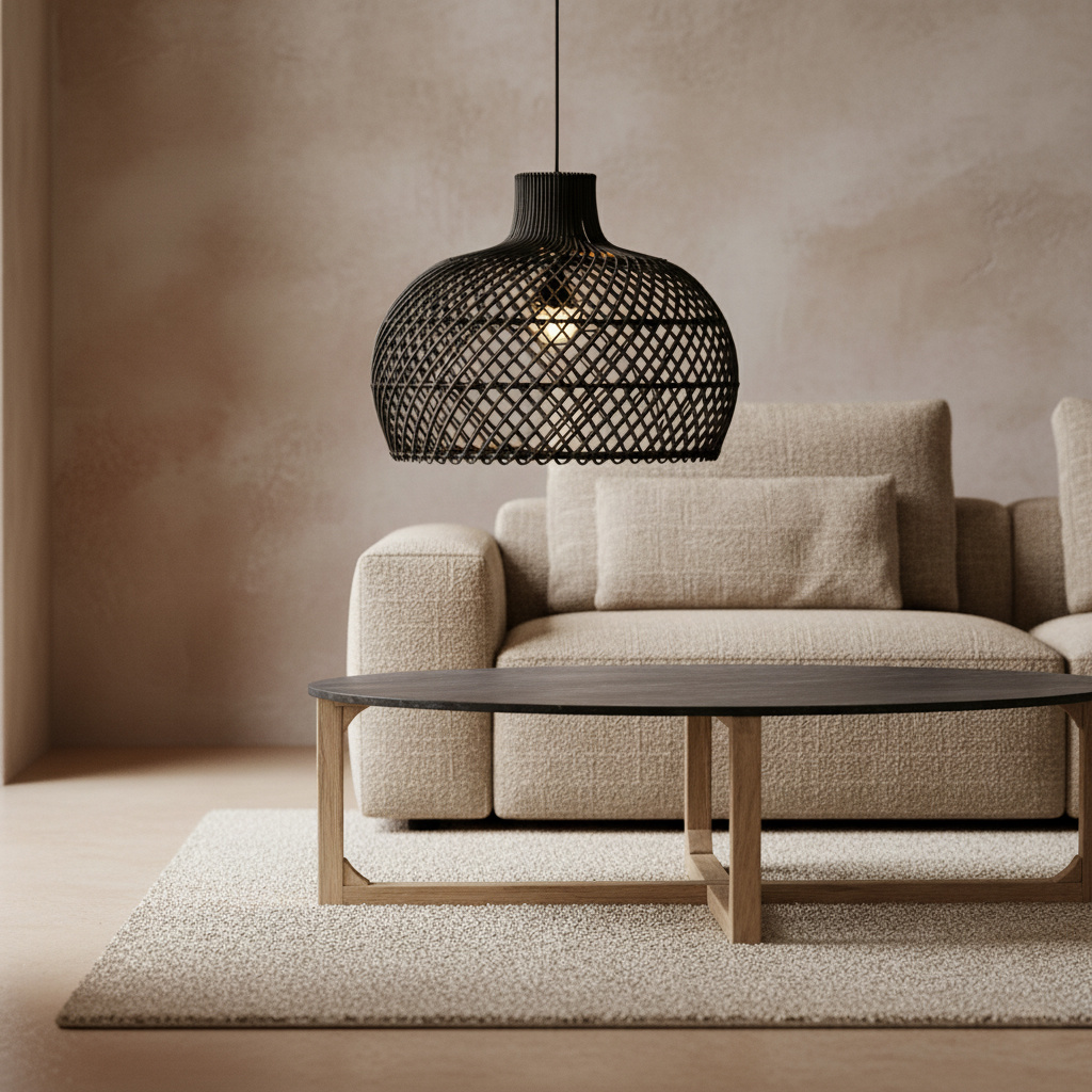 Raw Materials Amsterdam Hanglamp Maze | Rotan | D42 x H36 cm