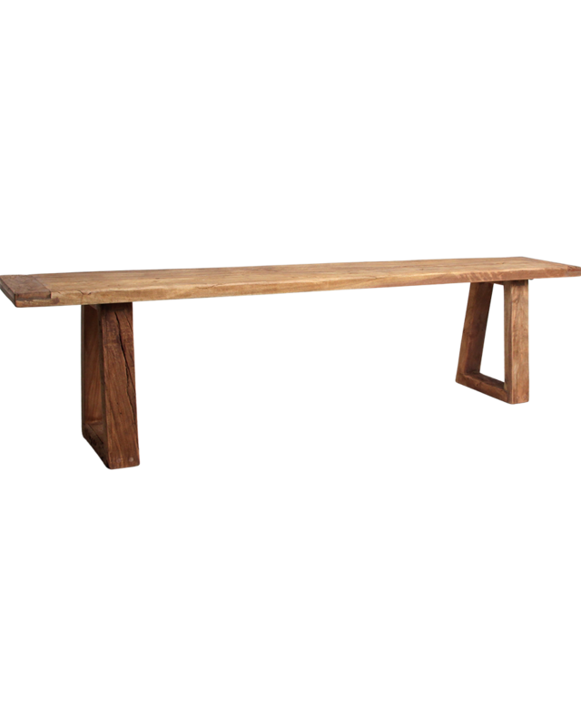 Raw Materials Amsterdam Farmwood Eetkamerbank | Bruin | H45 x B180 x D30 cm