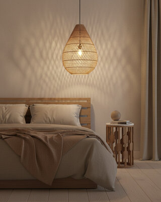 Raw Materials Amsterdam Hanglamp Maze | Druppel | Naturel | D45 x H65 cm