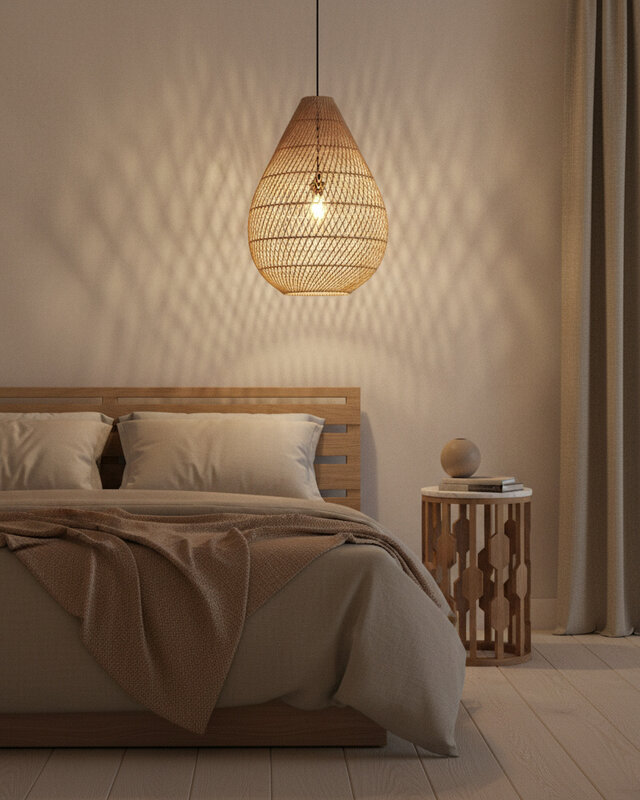 Raw Materials Amsterdam Hanglamp Maze | Druppel | Naturel | D45 x H65 cm