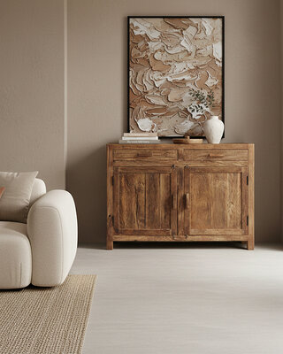 Raw Materials Amsterdam Farmwood Dressoir | 2 Deuren | H90 x B120 x D38 cm