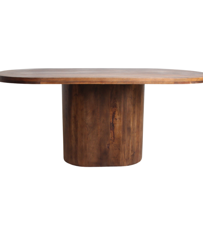 Raw Materials Amsterdam Bullnose Oblong Eettafel | Mangohout | H76 x B240 x D110 cm