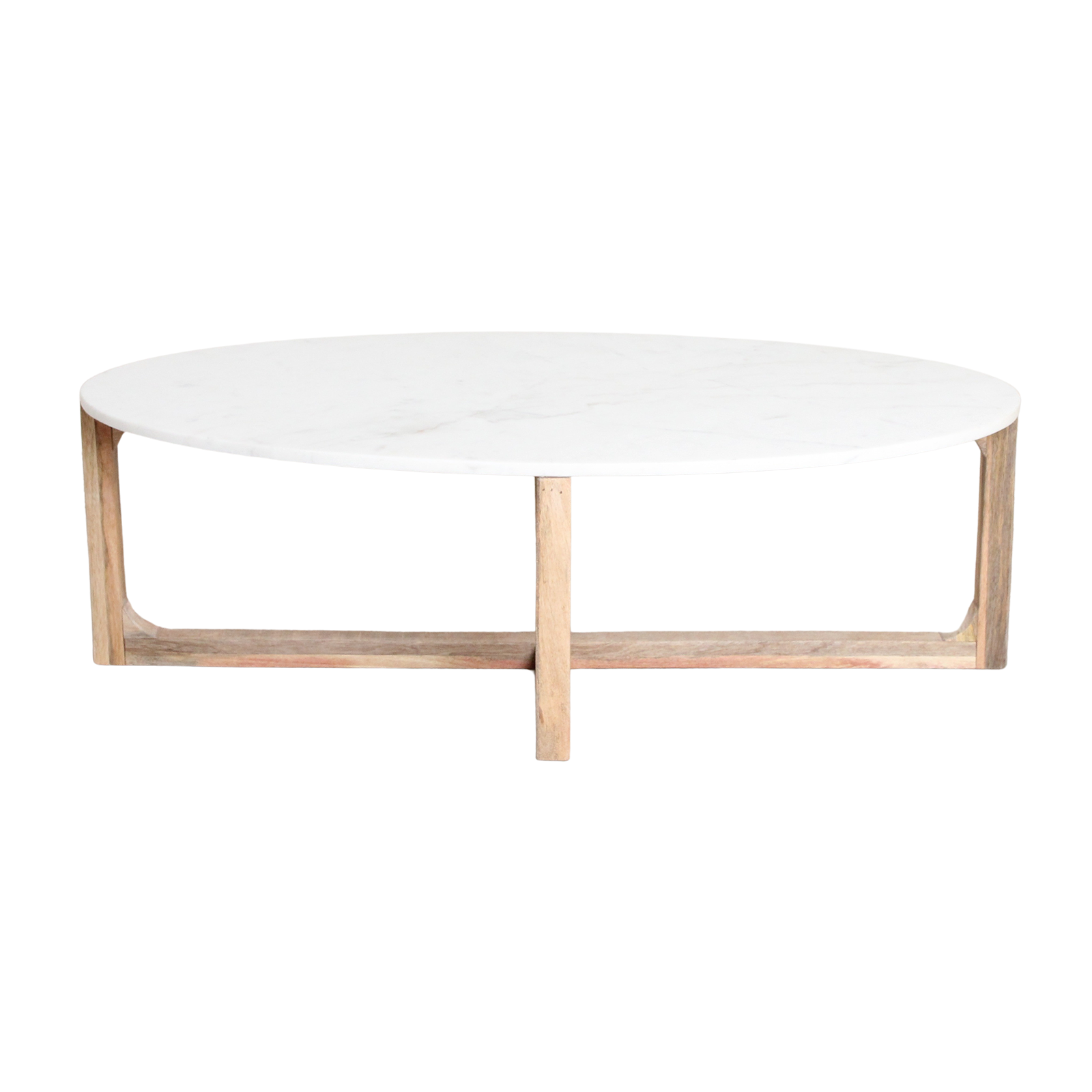 Raw Materials Amsterdam Salontafel Marmer | Ovaal | Wit | L120 x B60 x H38 cm