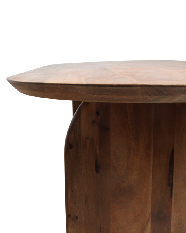 Raw Materials Amsterdam Bullnose Eettafel | Bruin | Gesloten | H76 x B200 x D90 cm