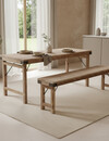 Raw Materials Amsterdam Limewash Opklapbare Eetkamerbank | H45 x B160 x D45 cm