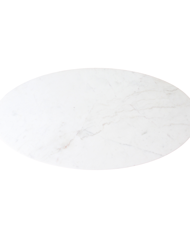 Raw Materials Amsterdam Salontafel Marmer | Ovaal | Wit | L120 x B60 x H38 cm