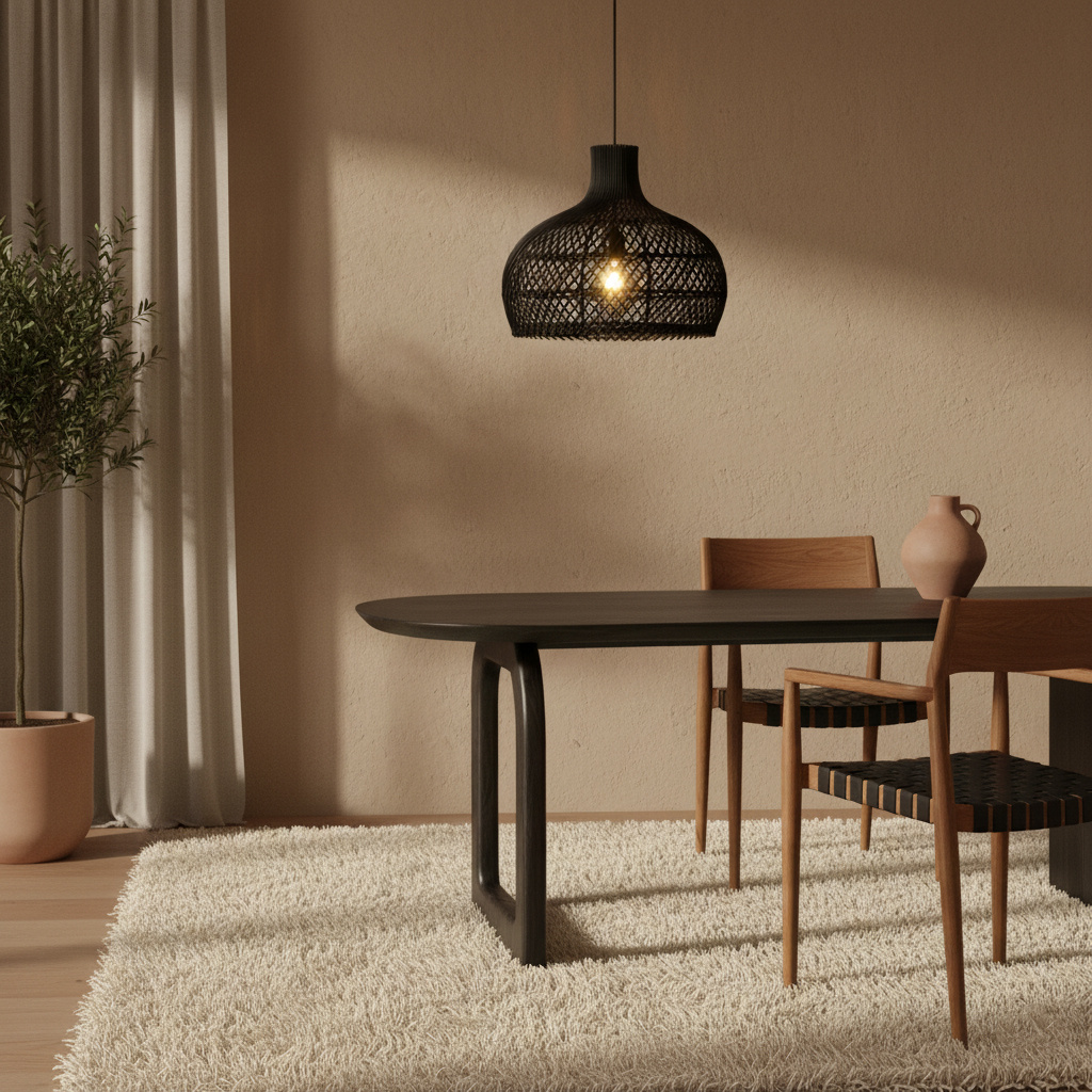 Raw Materials Amsterdam Hanglamp Maze | Rotan | D42 x H36 cm