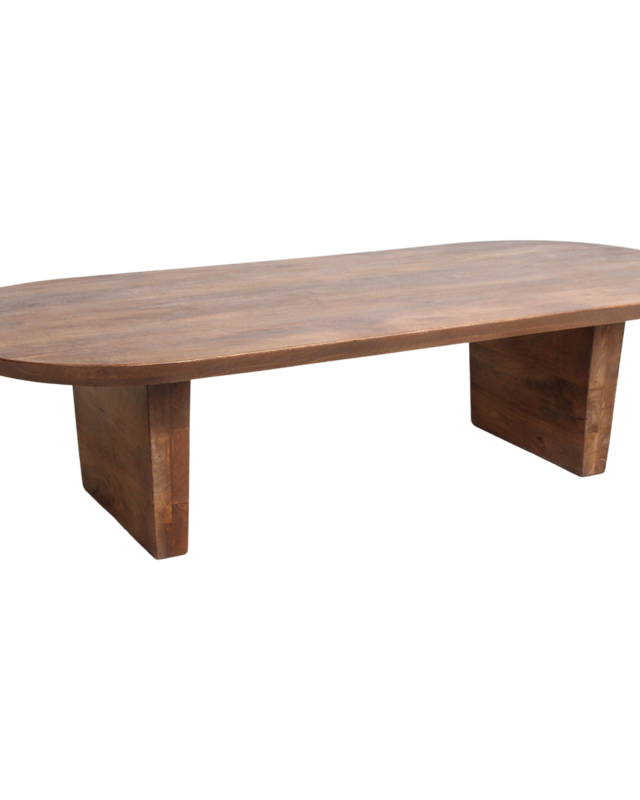 Raw Materials Amsterdam Bullnose | Salontafel | Bruin | L140 x B60 x H35 cm