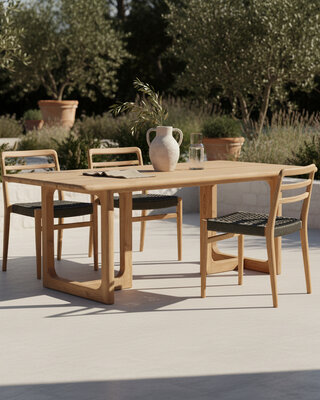 Raw Materials Amsterdam Primavera Tuintafel | Teakhout | H75 x B240 x D90 cm