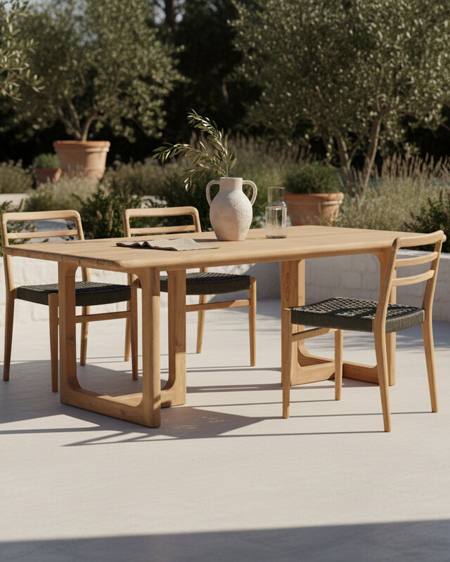 Raw Materials Amsterdam Primavera Tuintafel | Teakhout | H75 x B240 x D90 cm