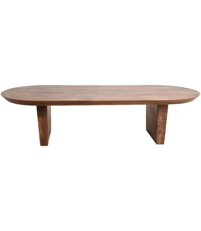 Raw Materials Amsterdam Bullnose | Salontafel | Bruin | L140 x B60 x H35 cm