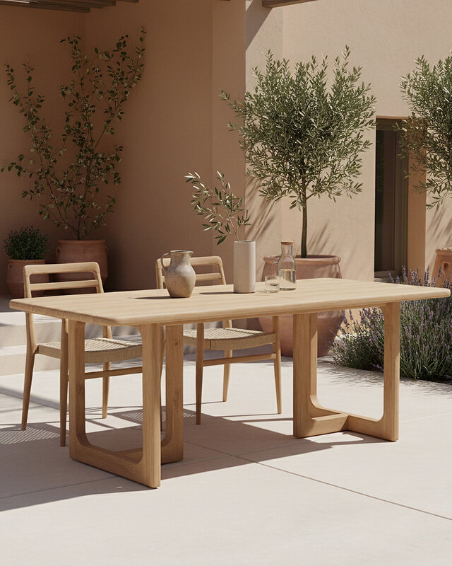 Raw Materials Amsterdam Primavera Tuintafel | Teakhout | H75 x B240 x D90 cm