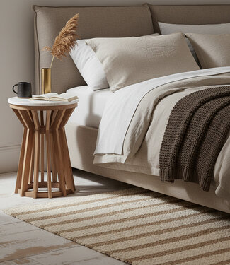 Raw Materials Amsterdam Bijzettafel  Sawarak | Marmer | Wit | H50 x D40 cm