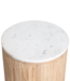 Raw Materials Amsterdam Bijzettafel Malacca | Marmeren | Wit | H50 x D40 cm