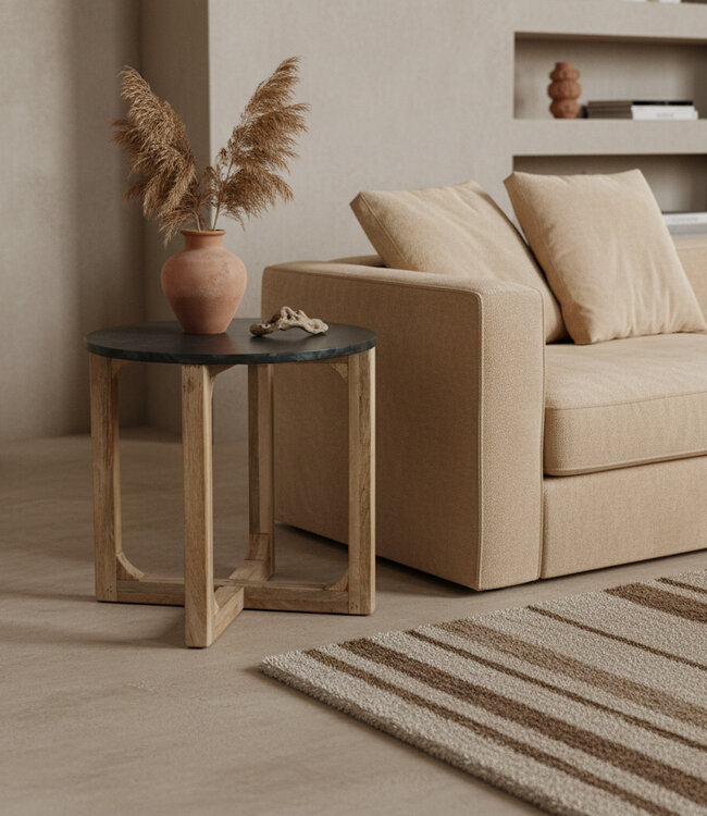 Raw Materials Amsterdam Bijzettafel Marmer | Rond | Groen