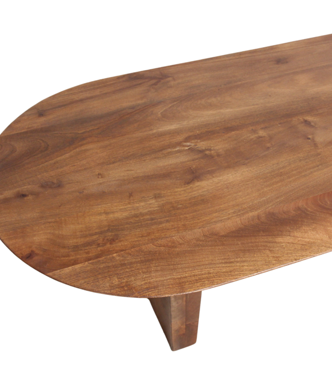 Raw Materials Amsterdam Bullnose | Salontafel | Bruin | L140 x B60 x H35 cm