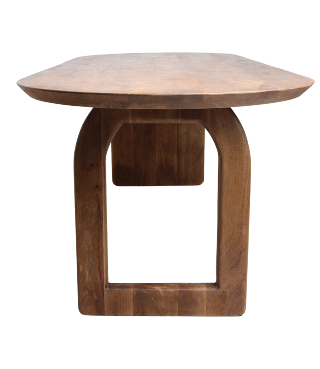 Raw Materials Amsterdam Bullnose Eettafel | Bruin | Mix | H76 x B240 x D90 cm