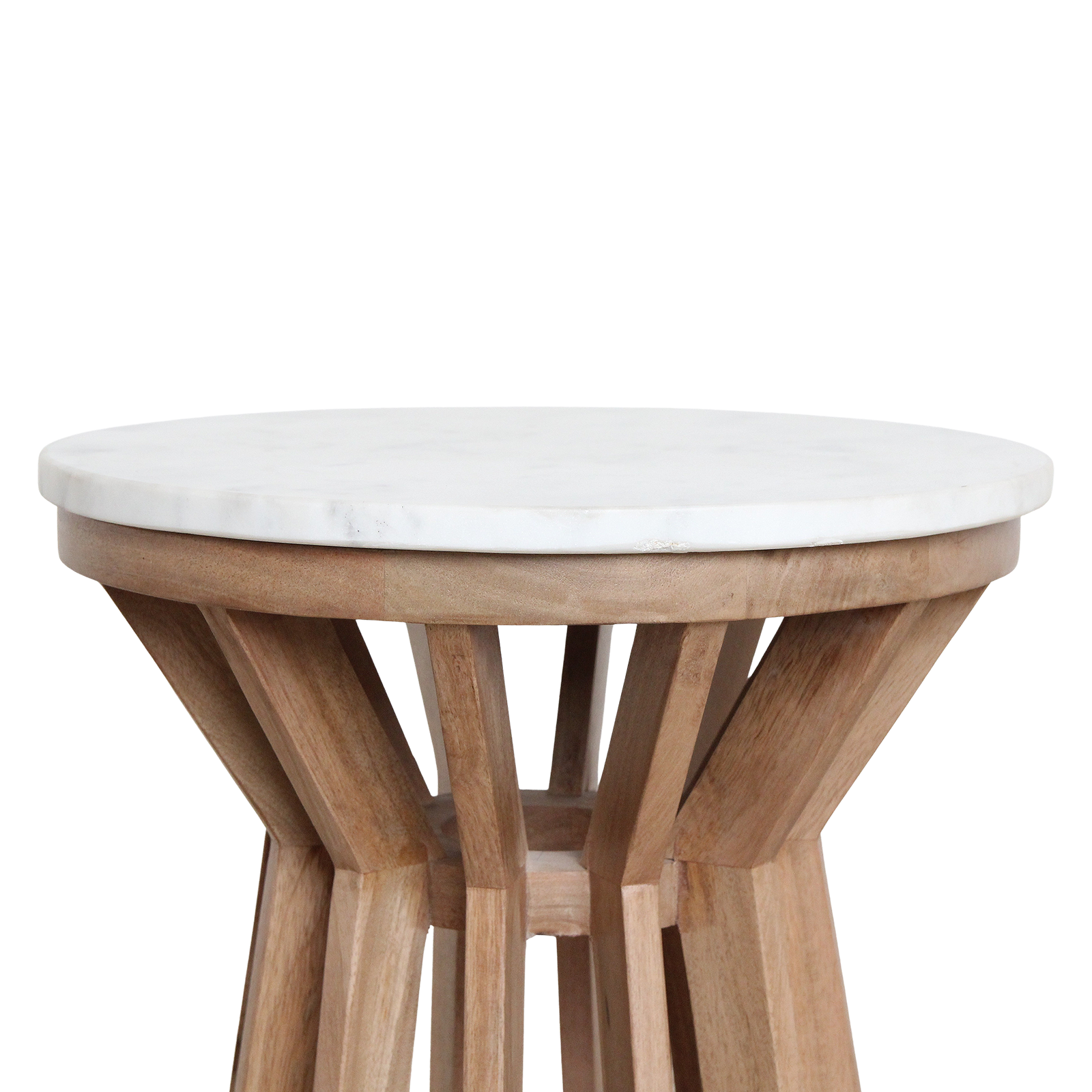 Raw Materials Amsterdam Bijzettafel  Sawarak | Marmer | Wit | H50 x D40 cm