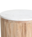 Raw Materials Amsterdam Bijzettafel Malacca | Marmeren | Wit | H50 x D40 cm