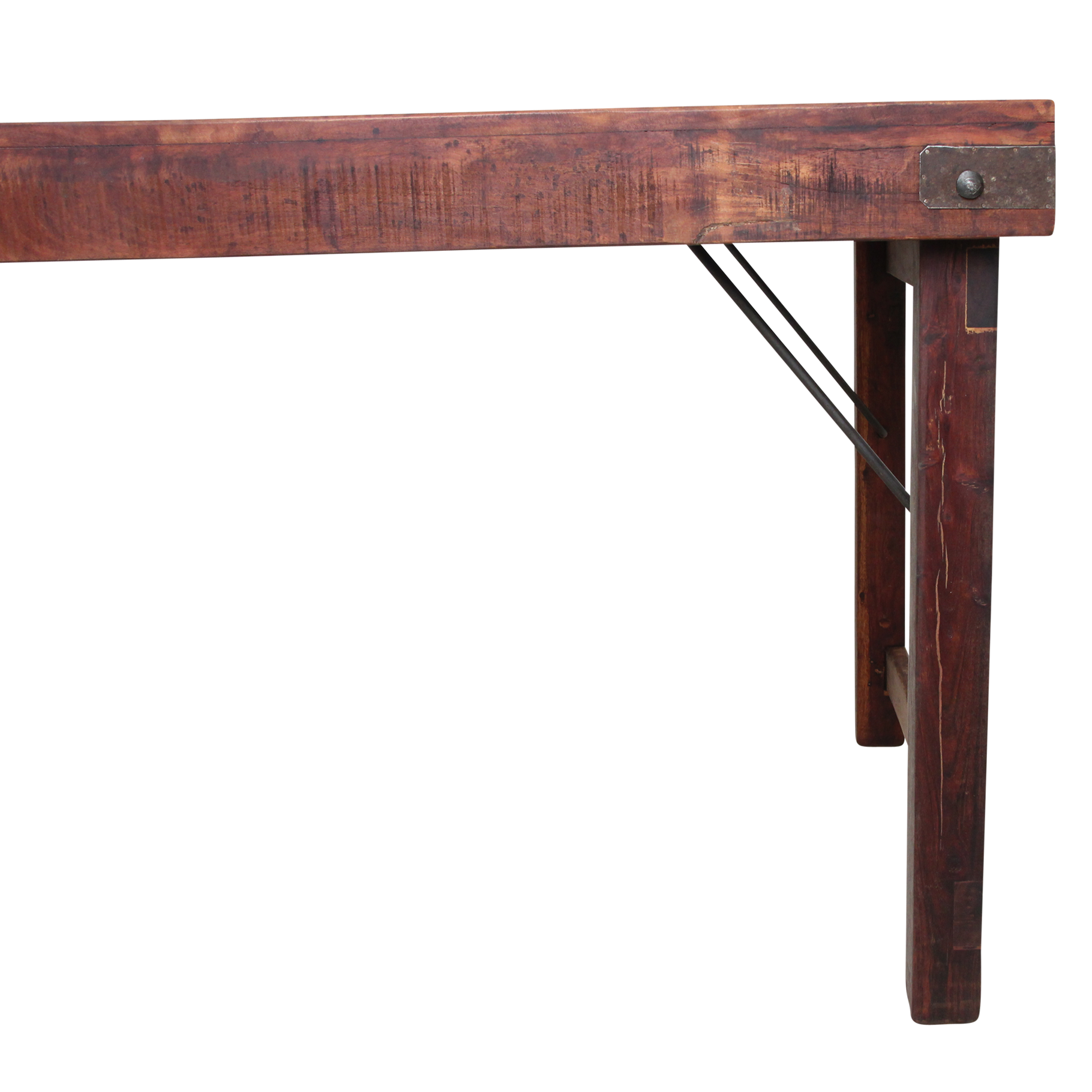 Raw Materials Amsterdam Eettafel | Opklapbaar | Bruin | H76 x B190 x D80 cm