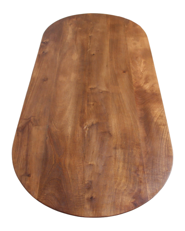 Raw Materials Amsterdam Bullnose | Salontafel | Bruin | L140 x B60 x H35 cm