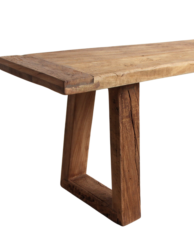 Raw Materials Amsterdam Farmwood Eetkamerbank | Bruin | H45 x B180 x D30 cm